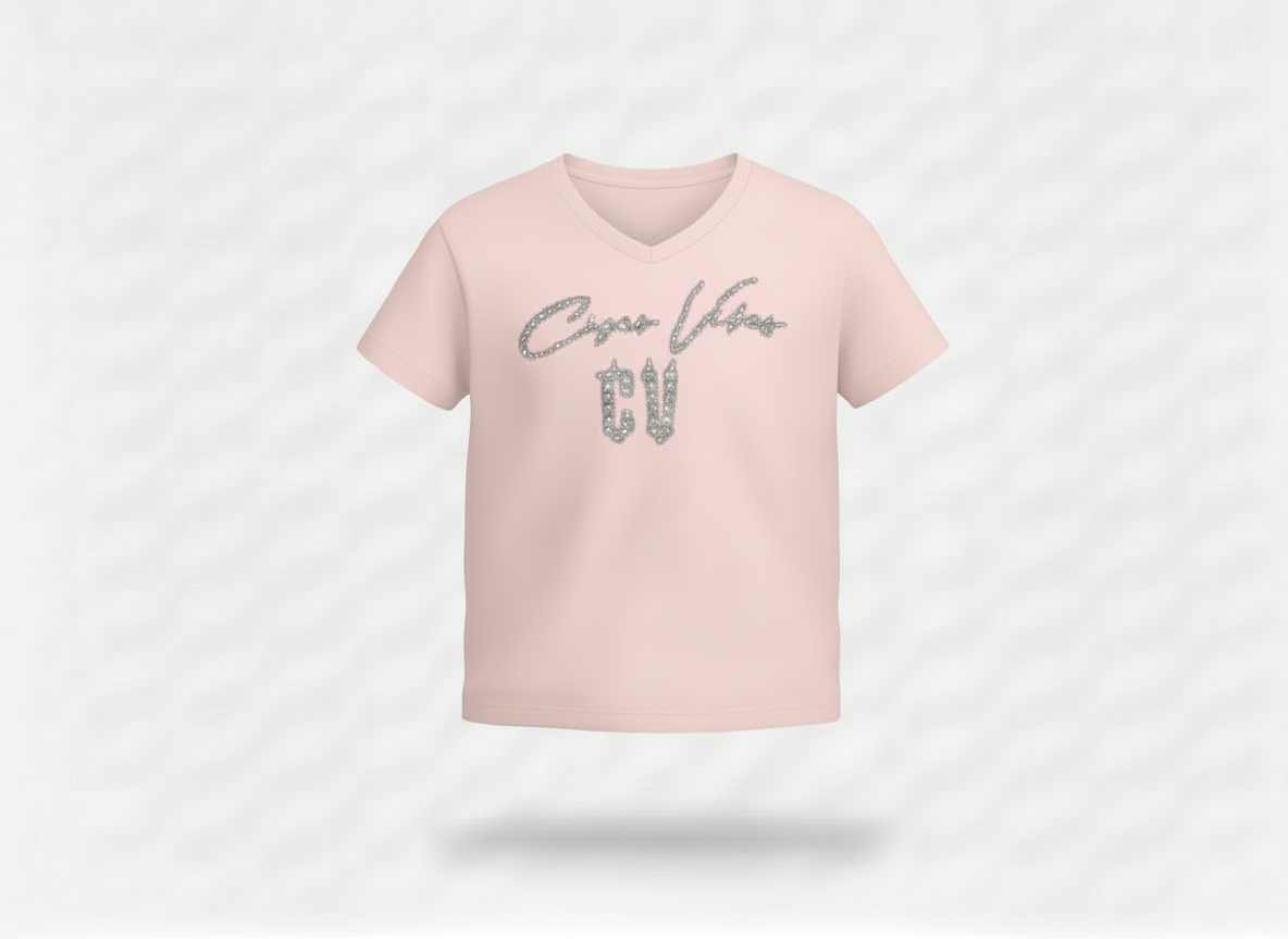 Cigar Vibes Bling Women's V-Neck