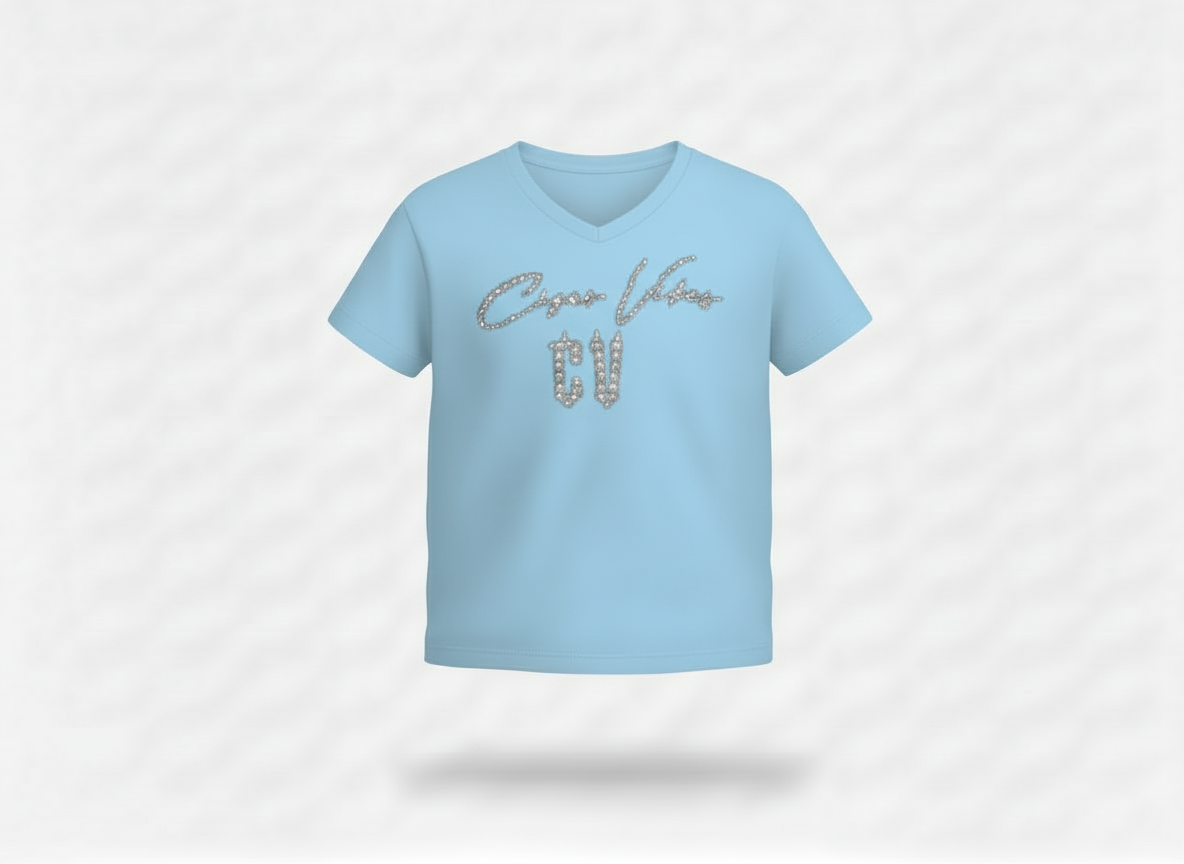 Cigar Vibes Bling Women's V-Neck