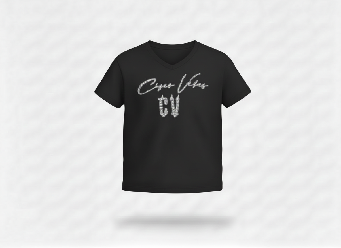 Cigar Vibes Bling Women's V-Neck