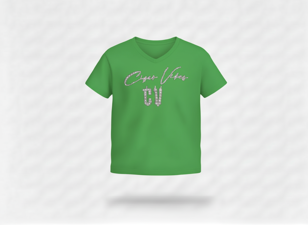 Cigar Vibes Bling Women's V-Neck